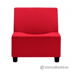 Red Herman Miller Swoop Armless Lounge Chair